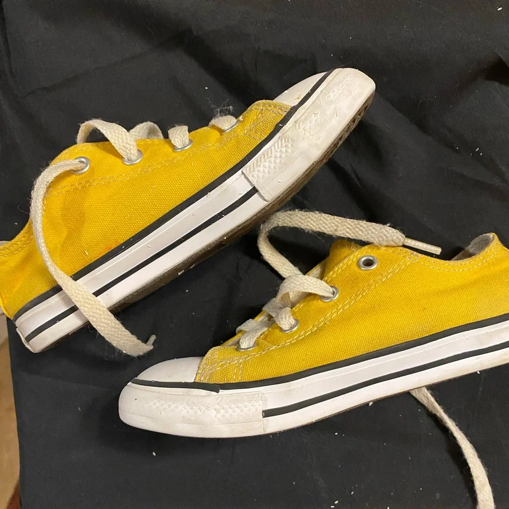 Converse Kids Bright Yellow Sneakers - Picture 3 of 7